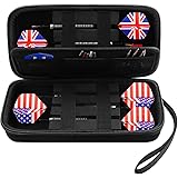 6本のスチールチップとソフトチップダーツ用のGWCASEダーツケース、ダーツキャリングストレージホルダーはダーツチップ、シャフト、フライトに適合（ボックスのみ）