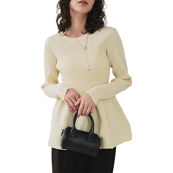 Amazon | [ノーリーズ] 手洗い可能》ビジュー釦付きペプラムベスト