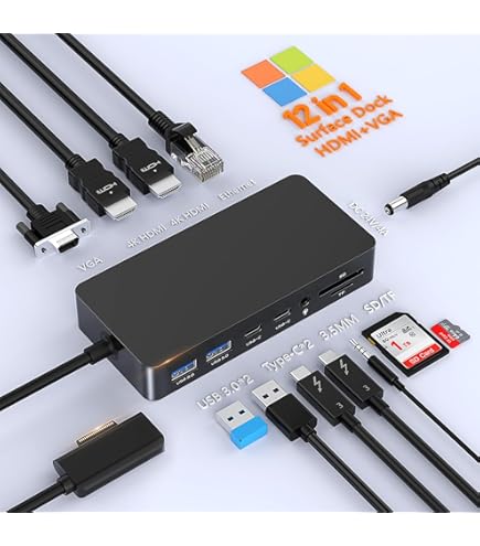 Amazon.co.jp: Microsoft Surface Thunderbolt 4ドック - 高速
