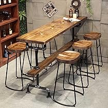 イタリア製　コロニアルスタイル　パイン材　バーカウンター 4654】イタリア製 バーカウンター4点セット - クインシーズ