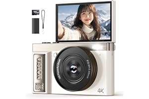 デジカメ AEKOMi 4K動画撮影 64MP画素 フリップ デジタルカメラ AFオートフォーカス コンパクトカメラ 16Xデジタルズーム 手振れ補正 3.0インチIPS スクリーン 32GB Micro SDカード付属 充電式 小型軽量 修学旅行