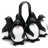 Peleg Design エッグホルダー ペンギン ブラック ゆで卵 6個入り 調理器具 キッチンツール