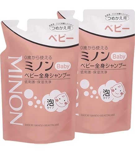 Amazon.co.jp: MINON(ミノン) ベビー全身シャンプー 泡タイプ 本体