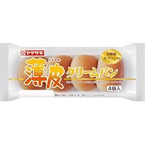 Amazon | ヤマザキ 薄皮-クリームパン（4） 3個セット | yamasaki