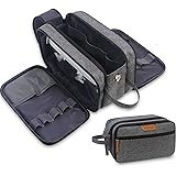 Lacdo Toiletry Bag for Men, Travel Toiletry Organizer Dopp Kit Water-Resistant Large Shaving Bag for Toiletries Accessories C