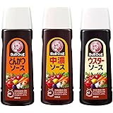 Bull Dog ブルドック とんかつソース 中濃ソース ウスターソース 300ml ３種類 計３本セット