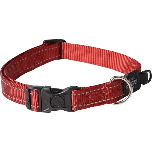 Rogz Classic Reflective Dog Collar Red Large