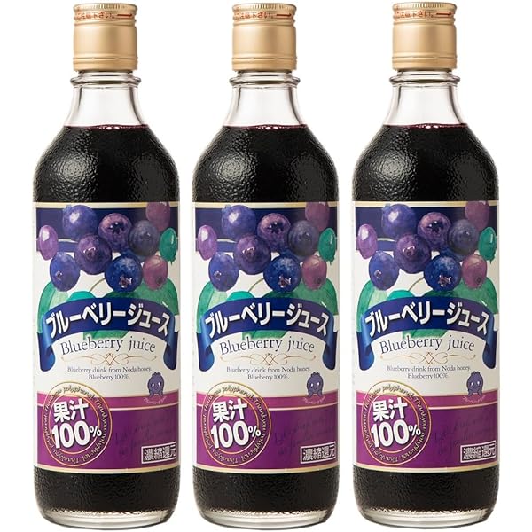 Amazon.co.jp: 順造選 ブルーベリー100（果汁100％ストレート）500ml×6