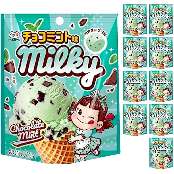 チョコミント Amazon.co.jp: 不二家 ミルキー（チョコミント味） 31g×5袋 : 食品