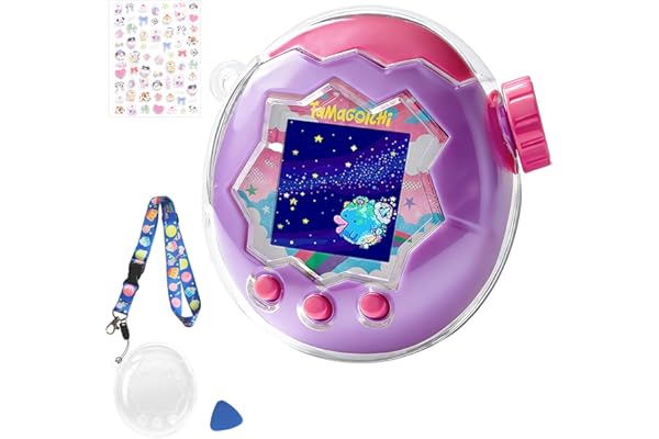 【2026新登場！通信に対応】For Tamagotchi Paradise たまごっちパラダイス 透明ケース【tourmono】保護カバー PC素材 耐衝撃 落下防止 すり傷防止 衝撃吸収 全面保護ケース 紛失防止ストラップ付き(透明ケースNEW)