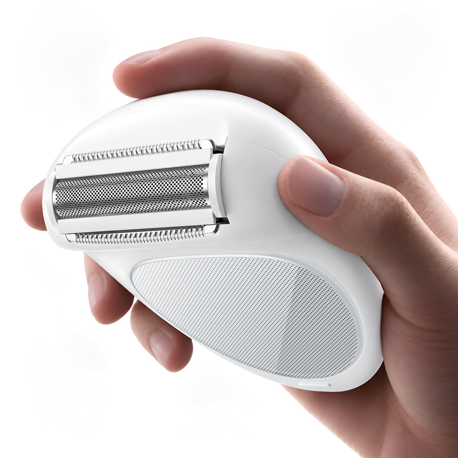 シェーバー レディース 【2つのケアを1台に】業界新発想 (電動シェーバー+ナノガラス 一体式)2in1 ボディシェーバー 無痛【SNS話題沸騰中!美容家おすすめ•人気雑誌掲載】VIOシェーバー 電気シェーバー 女性 脱毛 乾湿両用 IPX7防水 丸