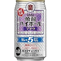 Amazon.co.jp: 宝酒造 タカラ 焼酎ハイボール キレの5° ブドウ
