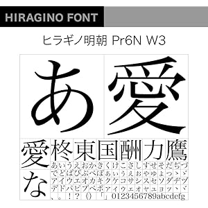 OpenType ヒラギノ明朝 Pr6N W3 [ダウンロード]