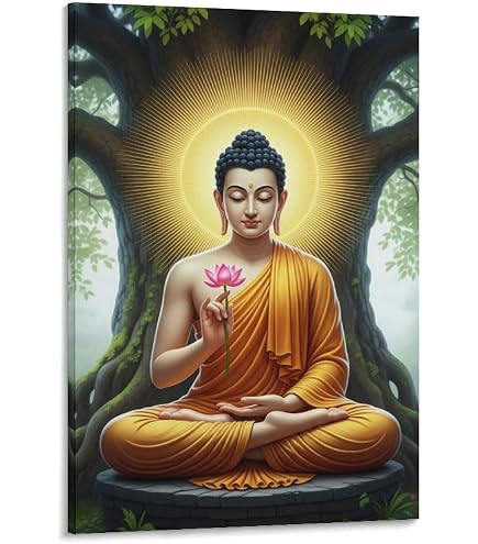 Amazon.co.jp: ブッダ 禅 仏陀 絵画 ポスター ウォールアート