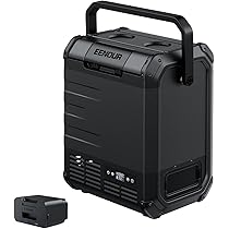 H*W様 eenour ポータブル　冷蔵庫 10L ブラック　バッテリー付き 楽天市場】【2点セット】EENOUR ポータブル冷蔵庫 10L