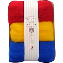 Amazon | ハマナカ 羊毛フェルト アクレーヌ 3色セット 各色約