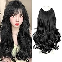 Amazon.co.jp: エクステ ワンタッチハーフウィッグ襟足 人工毛