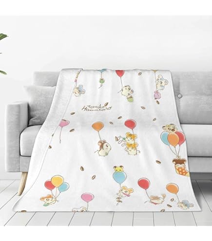 Amazon｜とっとこハム太郎 ブランケット 毛布 ひざ掛け 大判 柔らかい
