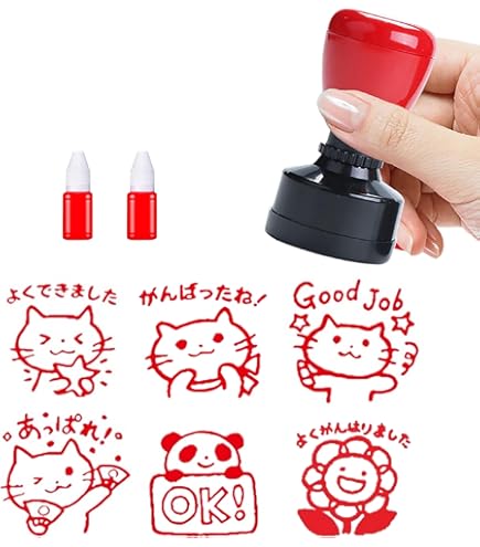 Amazon.co.jp: 女の園の星 和山やま はんこ スタンプ 2個セット 公式