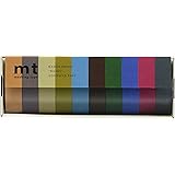 カモ井加工紙 マスキングテープ mt 10色セット 15mm×7m 渋い色2 MT10P004R