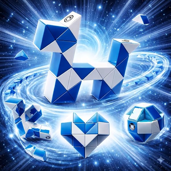 Magic Snake Magic Snake Cute Twist Puzzle Toy Rubik's Cube Stress Relief Brain Development Brain Training Intelligence Game Magic Cube 3D Puzzle Puzzle Game Beginner Educational Toy Elementary School - 1