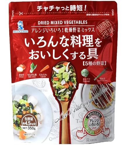 Amazon.co.jp: 乾燥野菜ミックス, 5種の野菜入り, 350g, ラーメン