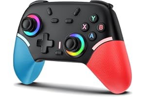 Elnicec Switch2 コントローラー 背面ボタン付き マクロ機能【2026革新モデル】スイッチ コントローラー 無線 Bluetooth接続 800mAh大容量 LED RGBライト 6軸ジャイロセンサー TURBO連射機能 4階段HD振動