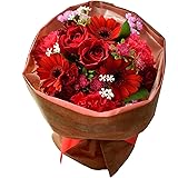 花由 そのままブーケ 花束 チェリーレッド