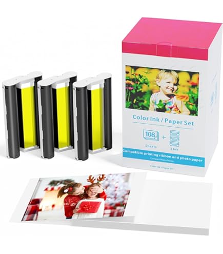 Amazon.co.jp: KCMYTONER Canon Selphy CP1500 CP1300 インクと用紙