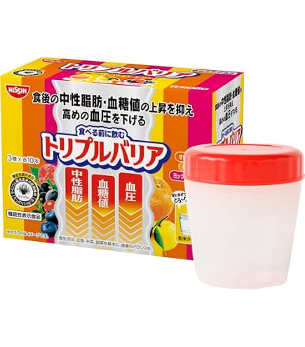 Amazon | 日清食品 トリプルバリア [ 機能性表示食品 ] 脂肪 糖 塩分