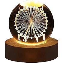 Amazon.co.jp: 3D プラネット クリスタル ボール ムーン