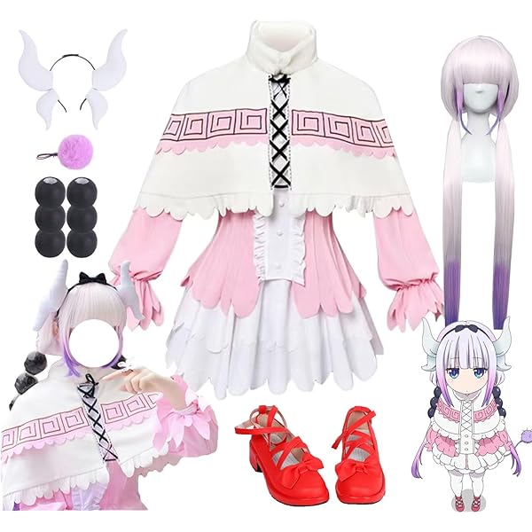 Amazon.co.jp: 【 コスプレ衣装＋ウイッグ＋靴】小林さんちのメイ