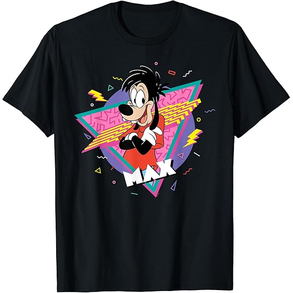 Amazon | ディズニー A Goofy Movie 2 the Max 90s Tシャツ | Tシャツ