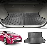 BIGKON トランクマット適合対応トヨタ プリウス 30系専用 2009年~2015年 PRIUS 30系 ラゲージトレイ 防水 耐摩擦 耐汚れ 抗菌性 TPE素材 車種専用 装着簡単 ブラック