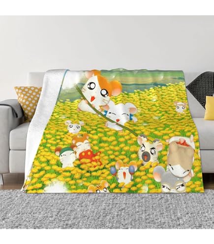 Amazon｜とっとこハム太郎 ブランケット 毛布 ひざ掛け 大判 柔らかい