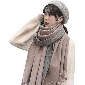 Applemi マフラー レディース ストール カシミヤ リバーシブル レディースファッション 両面使える 無地 大判…