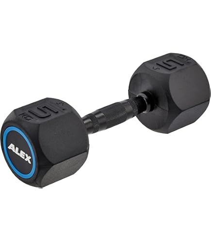 Amazon | ALEX アレックス ラバーHEXダンベル 2kg DB-HRD-BL-2K