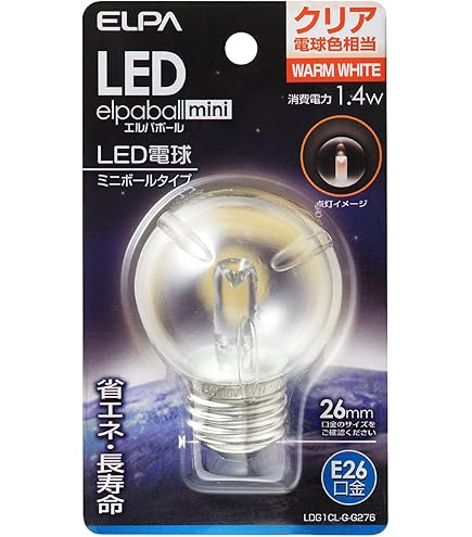 ELPA 防水型LED装飾電球 ミニボール球形 口金直径26mm G40 昼白色 LDG1N-G-GWP250 9jupf8b 71qWnOlF1yL._AC_UF350,