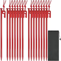 Amazon.co.jp: MySit テントペグ 30cm 16本セット 鍛造ペグ 炭素鋼