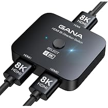 Amazon | HDMI切替器 8k@60hz/4k@120hz HDMI分配器、GANA双方向 HDMI