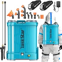 Amazon.co.jp: 【2026新型】TaskStar 電動噴霧器 16L 充電式 背負式 2