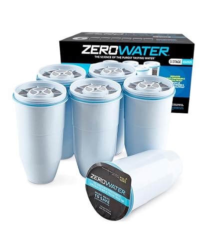 ZeroWater 浄水器カートリッジ NSF認証 99.6%除去 6個セット Amazon.co.jp: Recogwood 0 TDS 6段階浄水器交換用 ZR-001用 8個パック
