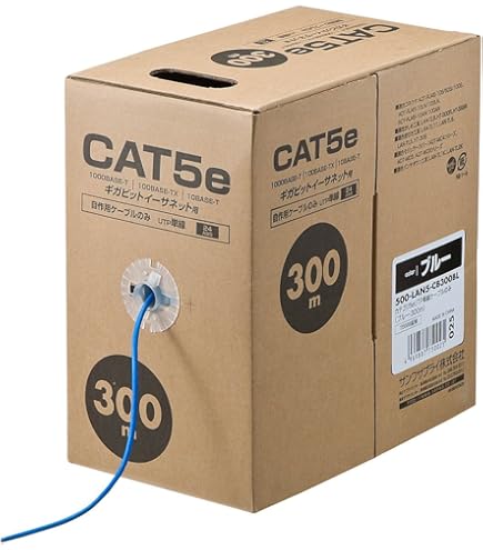 Amazon.co.jp: TOKYO FUJI 冨士電線 CAT5E 単線LANケーブル 300m