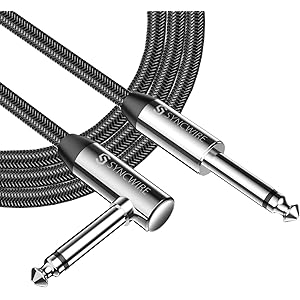 Syncwire シールド ギター SL型 【高耐久ナイロン/断線しにくい/保証付】シールドケーブル アングル エレキギ…