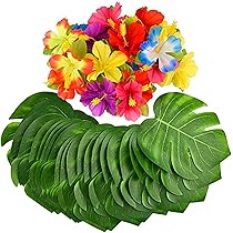 りりぃ　★hula レイ6本 Amazon.co.jp: LIOOBO ハワイアンレイ ハワイ レイ 36本
