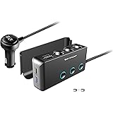 シガーソケット JAPAN AVE.(ジャパンアベニュー) 【 Quick Charge 3.0 搭載 】USB (最大8.5A/5V) 急速充電 増設カーチャージャー [ 3連 ソケット USB ×4ポート / 12-24V車 ] 電源ソケット 分