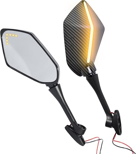 Amazon | ウインカーミラー 左右 バイクパーツ オートバイ部品