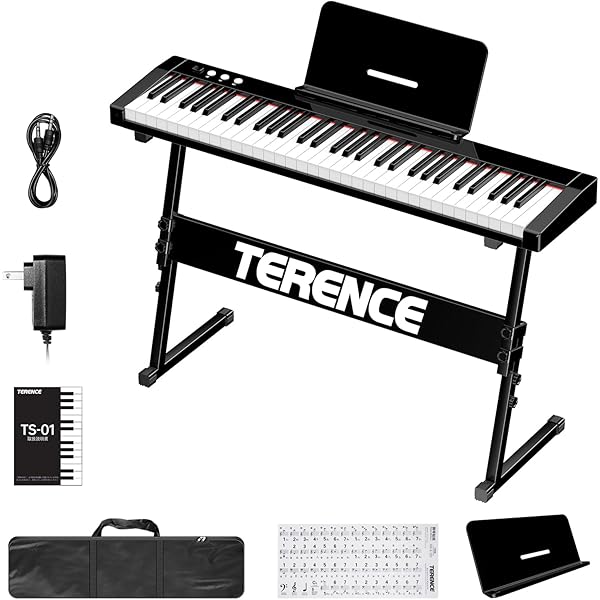 Amazon | [リズキズ] 電子キーボード 【61鍵盤】 ＆ キーボード 