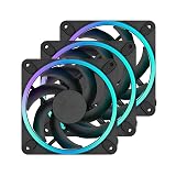 Fractal Design Momentum 12 RGB 3-pack Black 120mm PCケースファン 3個パック FD-F-MR1-1203 FN2099