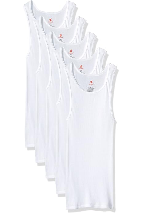Classic Ribbed Cotton Mens Undershirts 